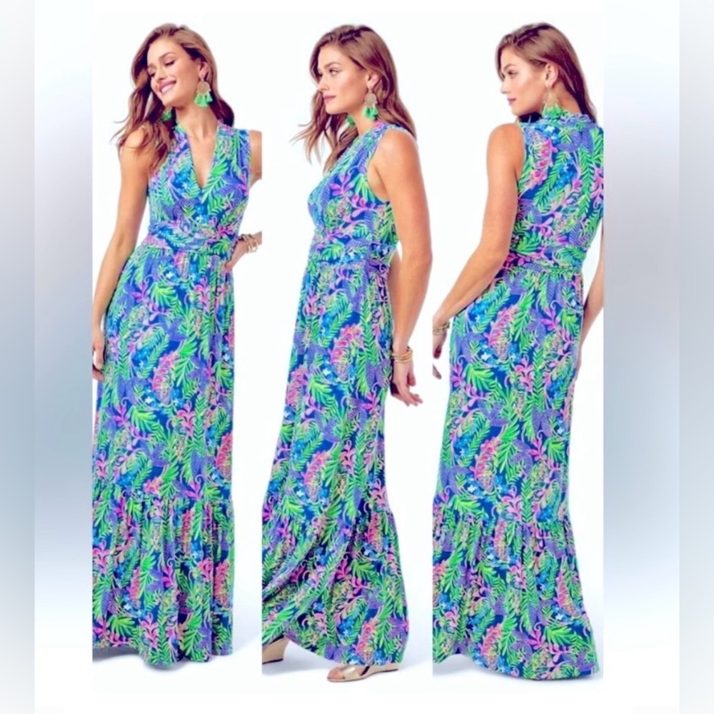 💙💚EUC Lilly Pulitzer Pearce Maxi Dress💚💙